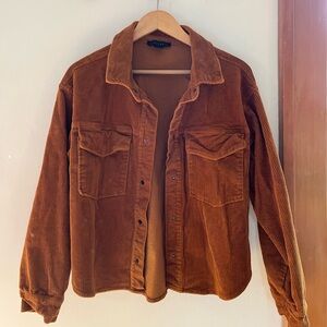 Sanctuary corduroy button up shirt/jacket, size large
